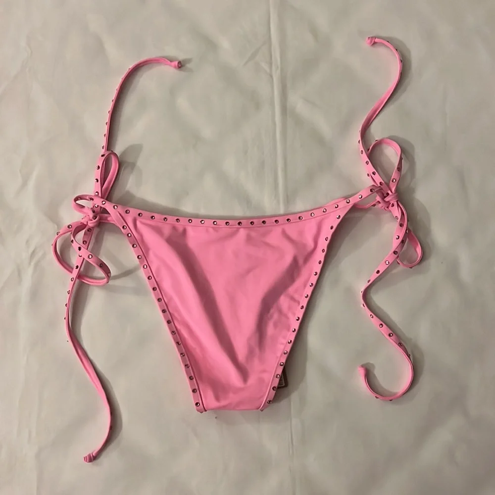 SKIMS RHINESTONE TIE BIKINI BOTTOM